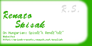 renato spisak business card